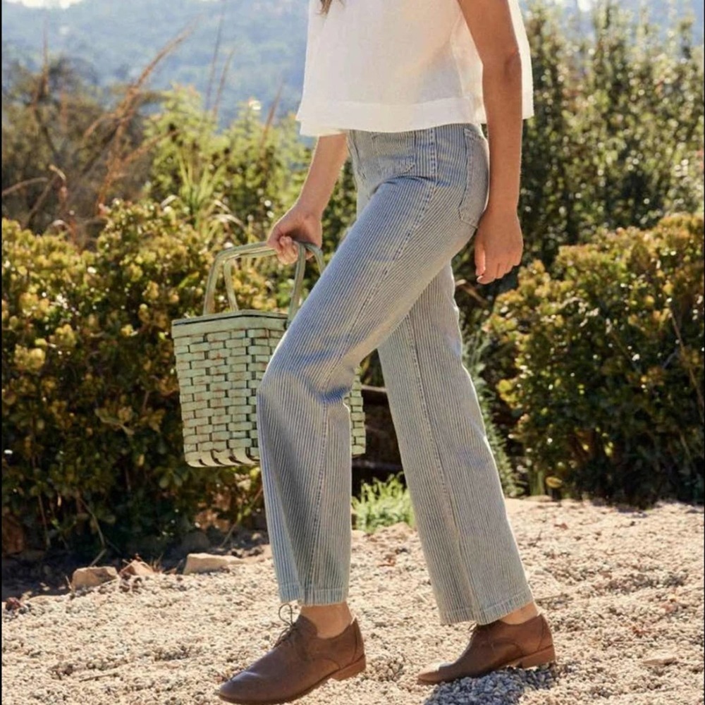 Christy Dawn Lula Railroad Stripe Jean Pant NWT 28
